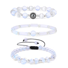 Load image into Gallery viewer, Natural Amethysts Bracelet Set Body-purify Slimming Healing Stone Bracelets For Women Men Loss Weight Yoga Meditation Jewelry