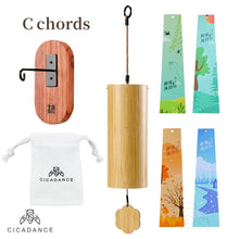 Load image into Gallery viewer, CICADANCE Bamboo Wind Chimes Chord Windchime Handmade Musical Bell Outdoor Windbell Garden Patio Home Decor Meditation Gifts