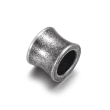 Load image into Gallery viewer, 10pcs Stainless Steel 6.5mm Large Hole Spacer Hair beard Beads Paracord Knife Lanyard Jewelry Accessories Leather Bracelet DIY
