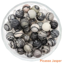 Load image into Gallery viewer, 8/10mm Natural Stones Crystal Loose Beads Round Smooth Gemstones Spacer Charms DIY Necklace Bracelet Jewerly Making Accessories