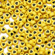 Load image into Gallery viewer, 200/300Pcs Mixed Charm Heart Acrylic Beads Flat Round Loose Spacer Beads For Needlework Diy Jewelry Making Bracelet Necklace