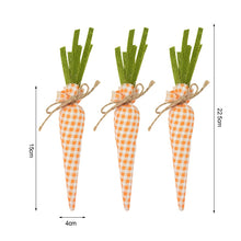 Load image into Gallery viewer, 3/1pcs Nov Woven Easter Carrots Ornaments Hanging Pendant for Easter Home Decorations Supplies 2023 Kids Easter