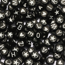 Load image into Gallery viewer, 200/300Pcs Mixed Charm Heart Acrylic Beads Flat Round Loose Spacer Beads For Needlework Diy Jewelry Making Bracelet Necklace