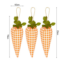 Load image into Gallery viewer, 3/1pcs Nov Woven Easter Carrots Ornaments Hanging Pendant for Easter Home Decorations Supplies 2023 Kids Easter