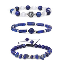 Load image into Gallery viewer, Natural Amethysts Bracelet Set Body-purify Slimming Healing Stone Bracelets For Women Men Loss Weight Yoga Meditation Jewelry