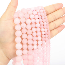 Load image into Gallery viewer, 4/10mm Natural Stone Beads Tiger Eye Amazonite Rose quartz Turquoises Obsidian Agates Beads For Jewelry Making DIY Bracelet