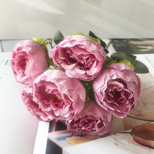 Load image into Gallery viewer, 2022 Beautiful Rose Peony Artificial Silk Flowers Small bouquet flores Home Party Spring Wedding Decoration Fake Flower