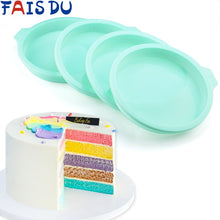 Load image into Gallery viewer, Silicone Layered Cake Round Shape Mold Kitchen Bakeware DIY Desserts Baking Mold Mousse Cake Moulds Baking Pan Tools