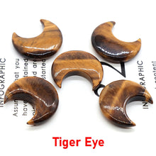 Load image into Gallery viewer, 30MM Moon Shape Statue Natural Crystal Stone Colorfull Mascot Meditation Reiki Healing Polished Gem Collection Home Decoration