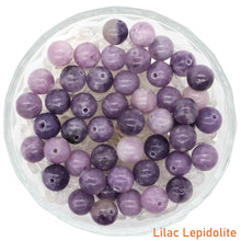 Load image into Gallery viewer, 8/10mm Natural Stones Crystal Loose Beads Round Smooth Gemstones Spacer Charms DIY Necklace Bracelet Jewerly Making Accessories