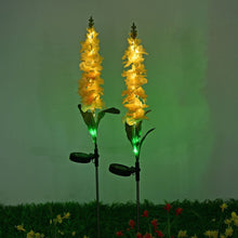Load image into Gallery viewer, Violets Solar Flower Led Light Outdoor Garden Lawn Lamps for Vegetable Patch Patio Country Yard House Decoration, Set of 2
