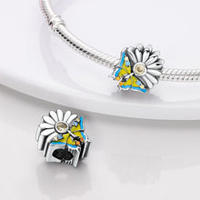 Load image into Gallery viewer, 925 Sterling Silver Colorful Lovely Pets Cat Dangle Sunflower Butterfly Sloth Charms Beads Fit Pandora Bracelet Necklace Jewelry