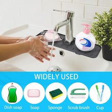 Load image into Gallery viewer, Silicone Faucet Mat Sink Accessories Kitchen Faucet Storage Mat Sink Splash Guard Pad Holder