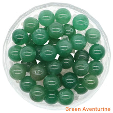 Load image into Gallery viewer, 8/10mm Natural Stones Crystal Loose Beads Round Smooth Gemstones Spacer Charms DIY Necklace Bracelet Jewerly Making Accessories