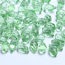 Load image into Gallery viewer, 50pcs Crystal Teardrop Beads Chandelier Pendants Waterdrop Shape Faceted Beads for Jewelry Making DIY Earring Necklace Bracelets
