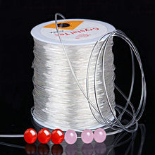 Load image into Gallery viewer, 100m Strong Elastic Crystal Beading Thread Cord Jewelry Making Necklace Bracelet DIY Beads String Stretchable Thickness 0.4-1mm