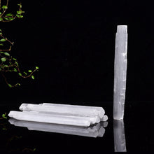 Load image into Gallery viewer, 70-90mm Natural Monocrystal Selenite Crystal Point Stick Wand White Gypsum Quartz Rough Minerals Specimen Healing Stone Obelisk