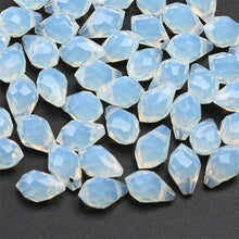 Load image into Gallery viewer, 50pcs Crystal Teardrop Beads Chandelier Pendants Waterdrop Shape Faceted Beads for Jewelry Making DIY Earring Necklace Bracelets