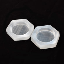 Load image into Gallery viewer, 1PC Hexagon Stone Bowl Natural Selenite Gemstone Energy Healing Massage Chakra Reiki Spiritual Therapy Minerales Ornaments