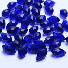 Load image into Gallery viewer, 50pcs Crystal Teardrop Beads Chandelier Pendants Waterdrop Shape Faceted Beads for Jewelry Making DIY Earring Necklace Bracelets