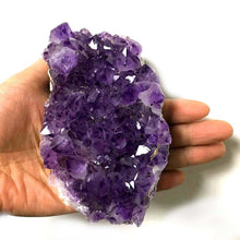 Load image into Gallery viewer, Natural Raw Purple Brazilian Amethyst Quartz Crystal Cluster
