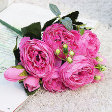 Load image into Gallery viewer, 2022 Beautiful Rose Peony Artificial Silk Flowers Small bouquet flores Home Party Spring Wedding Decoration Fake Flower