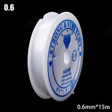 Load image into Gallery viewer, 100m Strong Elastic Crystal Beading Thread Cord Jewelry Making Necklace Bracelet DIY Beads String Stretchable Thickness 0.4-1mm