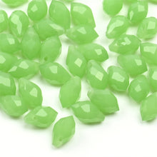 Load image into Gallery viewer, 50pcs Crystal Teardrop Beads Chandelier Pendants Waterdrop Shape Faceted Beads for Jewelry Making DIY Earring Necklace Bracelets