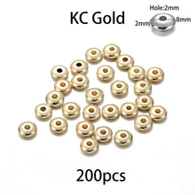 Load image into Gallery viewer, 200-400Pcs CCB Multiple Styles Charm Spacer Beads Wheel Bead Flat Round Loose Beads For DIY Jewelry Making Supplies Accessories