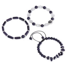 Load image into Gallery viewer, Natural Amethysts Bracelet Set Body-purify Slimming Healing Stone Bracelets For Women Men Loss Weight Yoga Meditation Jewelry