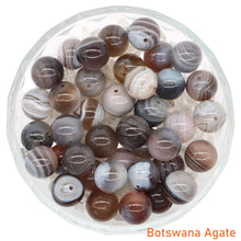 Load image into Gallery viewer, 8/10mm Natural Stones Crystal Loose Beads Round Smooth Gemstones Spacer Charms DIY Necklace Bracelet Jewerly Making Accessories