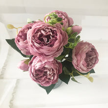 Load image into Gallery viewer, 2022 Beautiful Rose Peony Artificial Silk Flowers Small bouquet flores Home Party Spring Wedding Decoration Fake Flower