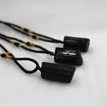 Load image into Gallery viewer, Rough Natural Black Tourmaline Quartz Crystal Point Pendant Healing Energy Gem