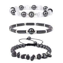 Load image into Gallery viewer, Natural Amethysts Bracelet Set Body-purify Slimming Healing Stone Bracelets For Women Men Loss Weight Yoga Meditation Jewelry