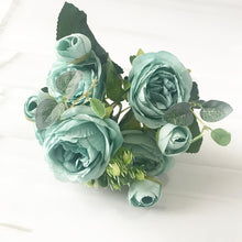 Load image into Gallery viewer, 2022 Beautiful Rose Peony Artificial Silk Flowers Small bouquet flores Home Party Spring Wedding Decoration Fake Flower