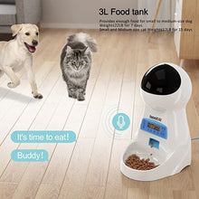Load image into Gallery viewer, Iseebiz 3L Automatic Pet Feeder Smart Food Dispenser For Cats Dogs