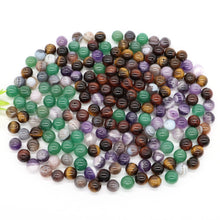 Load image into Gallery viewer, 8/10mm Natural Stones Crystal Loose Beads Round Smooth Gemstones Spacer Charms DIY Necklace Bracelet Jewerly Making Accessories