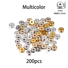 Load image into Gallery viewer, 200-400Pcs CCB Multiple Styles Charm Spacer Beads Wheel Bead Flat Round Loose Beads For DIY Jewelry Making Supplies Accessories
