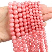 Load image into Gallery viewer, 4/10mm Natural Stone Beads Tiger Eye Amazonite Rose quartz Turquoises Obsidian Agates Beads For Jewelry Making DIY Bracelet