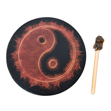 Load image into Gallery viewer, Vegan Shaman Drum Handmade Crafts Fashion Shaman Drum Desktop Ornament Sound Healing Tool