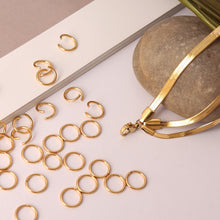 Load image into Gallery viewer, 100-200pcs/lot Stainless Steel Open Jump Rings Split Rings Connectors For DIY Jewelry Making Supplies Accessories Wholesale