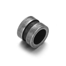 Load image into Gallery viewer, 10pcs Stainless Steel 6.5mm Large Hole Spacer Hair beard Beads Paracord Knife Lanyard Jewelry Accessories Leather Bracelet DIY