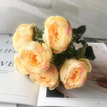 Load image into Gallery viewer, 2022 Beautiful Rose Peony Artificial Silk Flowers Small bouquet flores Home Party Spring Wedding Decoration Fake Flower