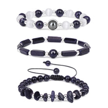 Load image into Gallery viewer, Natural Amethysts Bracelet Set Body-purify Slimming Healing Stone Bracelets For Women Men Loss Weight Yoga Meditation Jewelry