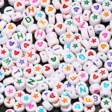 Load image into Gallery viewer, 200/300Pcs Mixed Charm Heart Acrylic Beads Flat Round Loose Spacer Beads For Needlework Diy Jewelry Making Bracelet Necklace