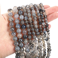 Load image into Gallery viewer, 4/10mm Natural Stone Beads Tiger Eye Amazonite Rose quartz Turquoises Obsidian Agates Beads For Jewelry Making DIY Bracelet