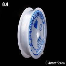 Load image into Gallery viewer, 100m Strong Elastic Crystal Beading Thread Cord Jewelry Making Necklace Bracelet DIY Beads String Stretchable Thickness 0.4-1mm