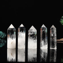 Load image into Gallery viewer, 50-60mm AAA Natural White Clear Quartz Crystal Point Wand Healing Gemstone