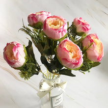 Load image into Gallery viewer, 2022 Beautiful Rose Peony Artificial Silk Flowers Small bouquet flores Home Party Spring Wedding Decoration Fake Flower