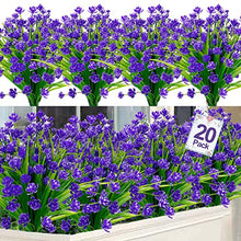 Load image into Gallery viewer, 20 Bundles Artificial Flowers for Outdoor Decoration Spring Summer Decoration UV Resistant Faux Outdoor Home Garden Decor
